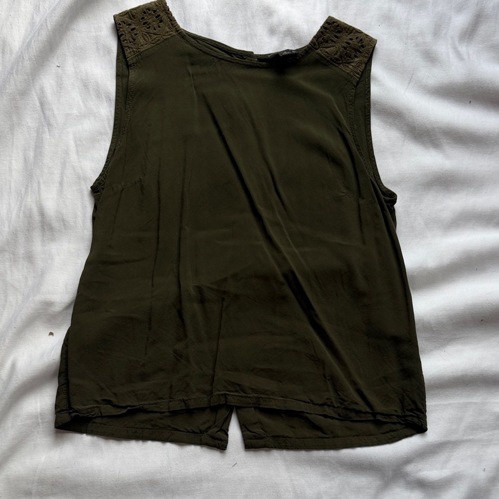 Banana Republic Dark Green Tank Top